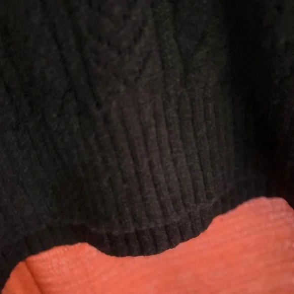 NWT Anthropologie Classic Pointelle Cardigan in Black Size Large - Picture 11 of 11